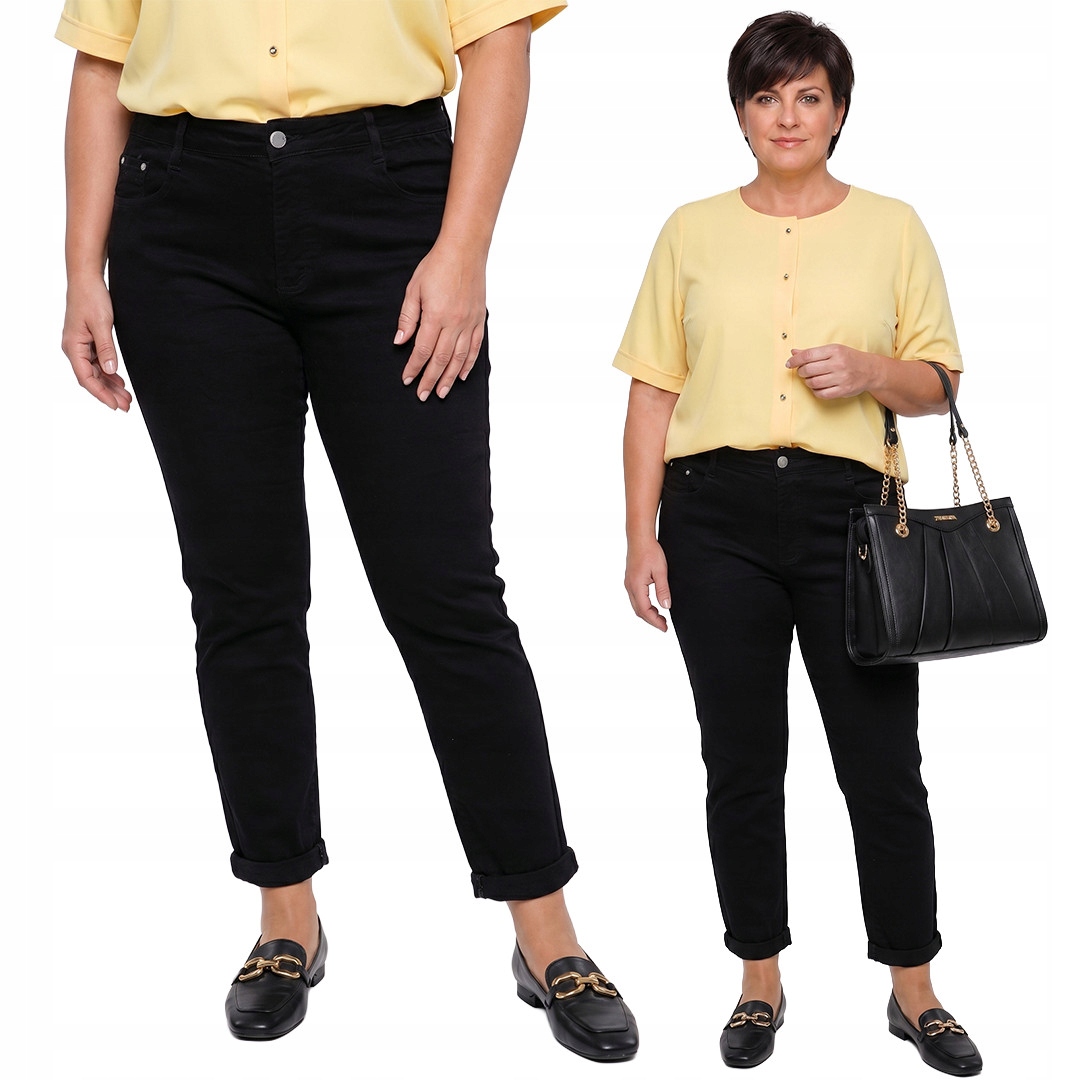 Černé džíny plus size velikost 56