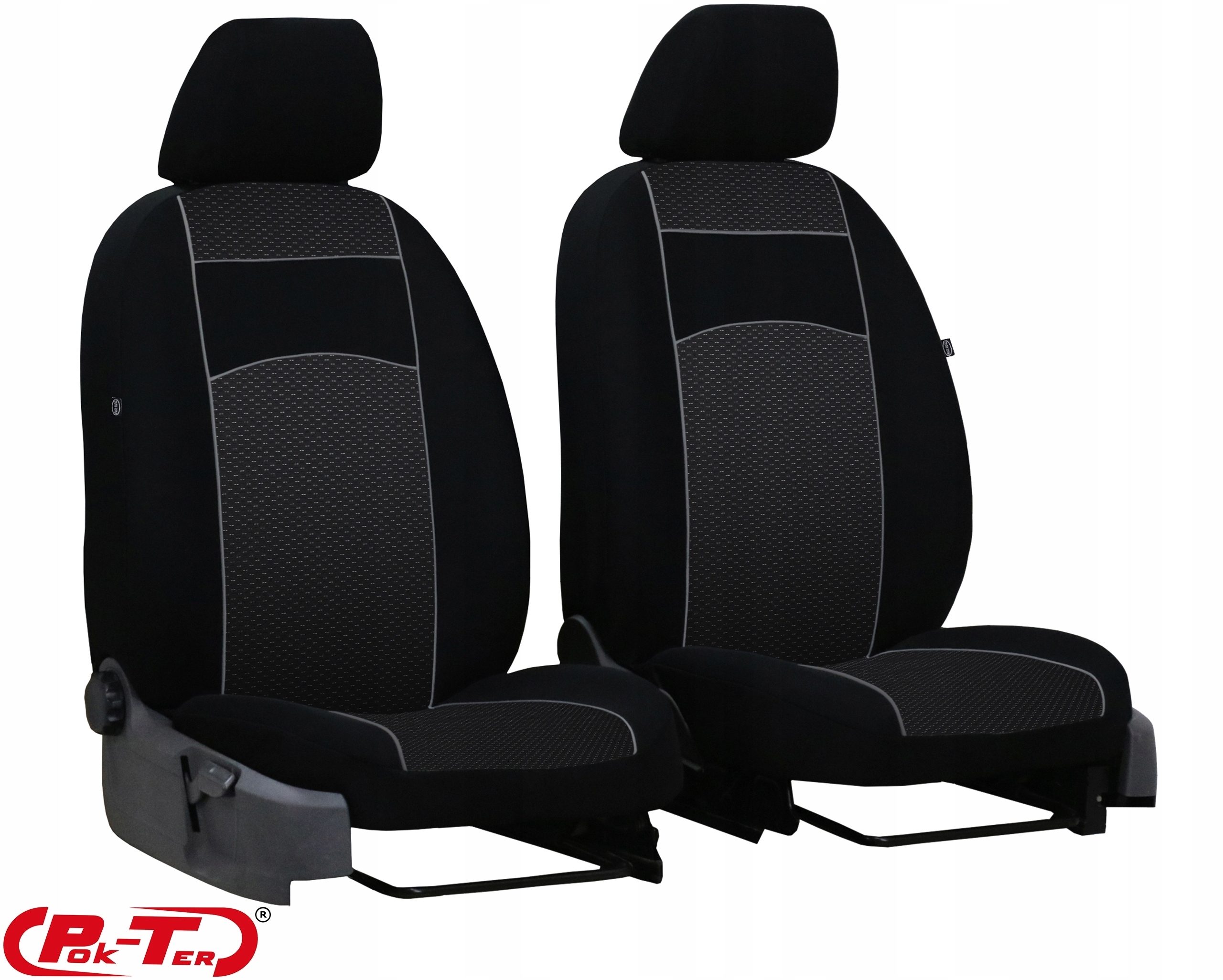 POKROWCE MIAROWE PRZODY DO PEUGEOT PARTNER 1 MULTI Kolor czarny