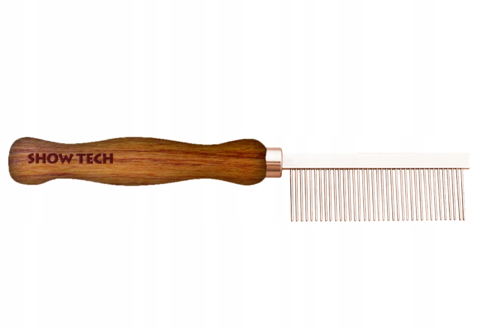 

Metalowy grzebień Rosewood ze średnim rozst. 18 cm