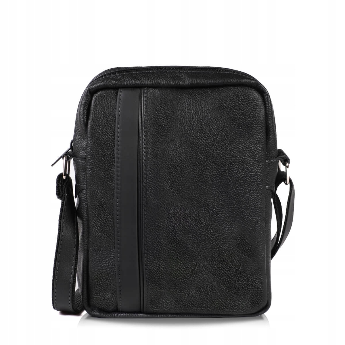 Belveder Malá černá pánská kožená taška/ledvinka přes rameno Nord08