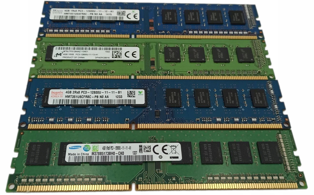 Pamięć RAM DDR3 4GB PC3-12800U 1600MHz MIX