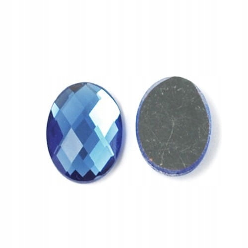 kabk32 Kaboszon szklany kryształ. faset. 18mm Blue