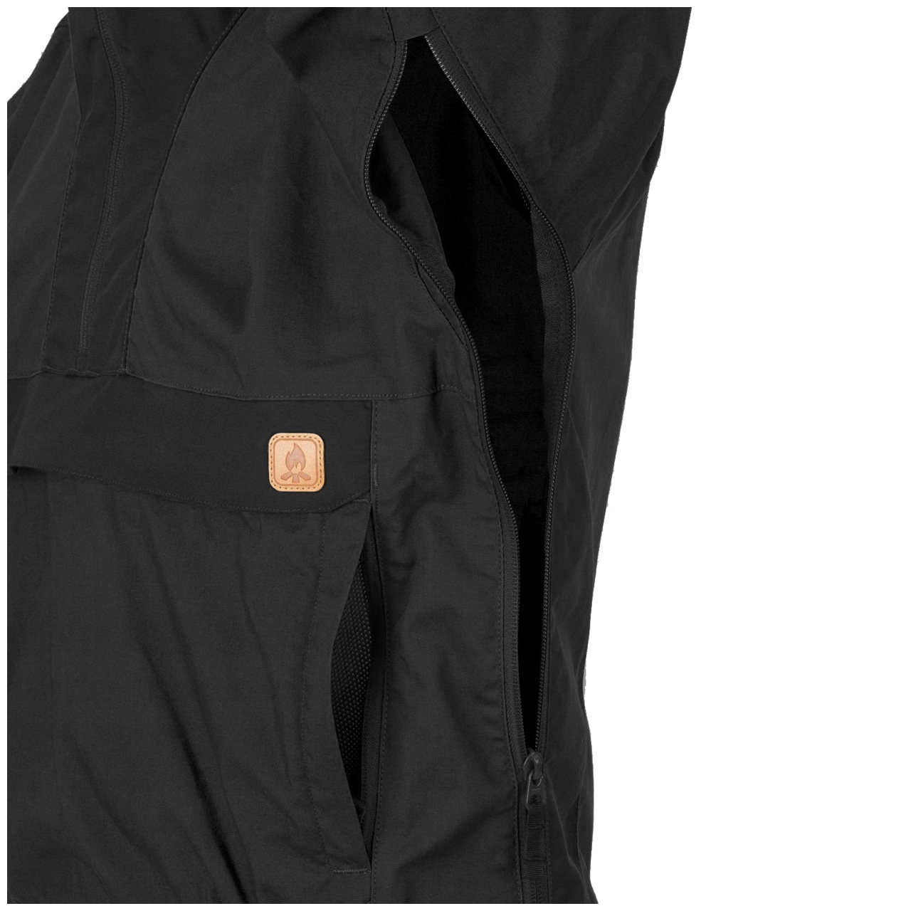 Kurtka Kangurka HELIKON WOODSMAN Anorak Trekkingowa Czarna /Taiga Green XL Kaptur z kapturem