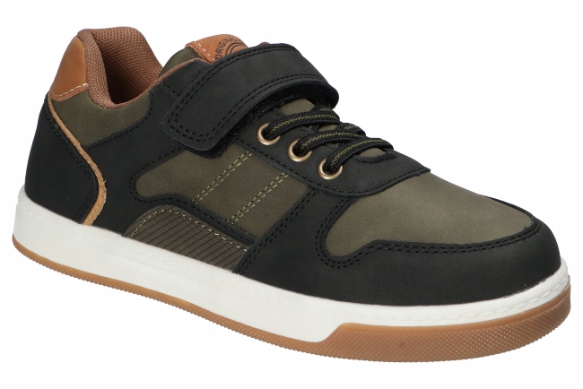 American Club XD150 Adidasy Buty Dziecięce Na Rzepy Wkładka Skórzana Bk 32