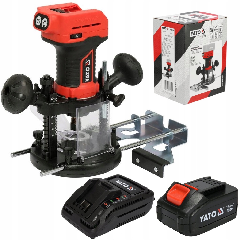 YATO FREZARKA GÓRNOWRZECIONOWA KRAWĘDZIOWA 18V 4Ah