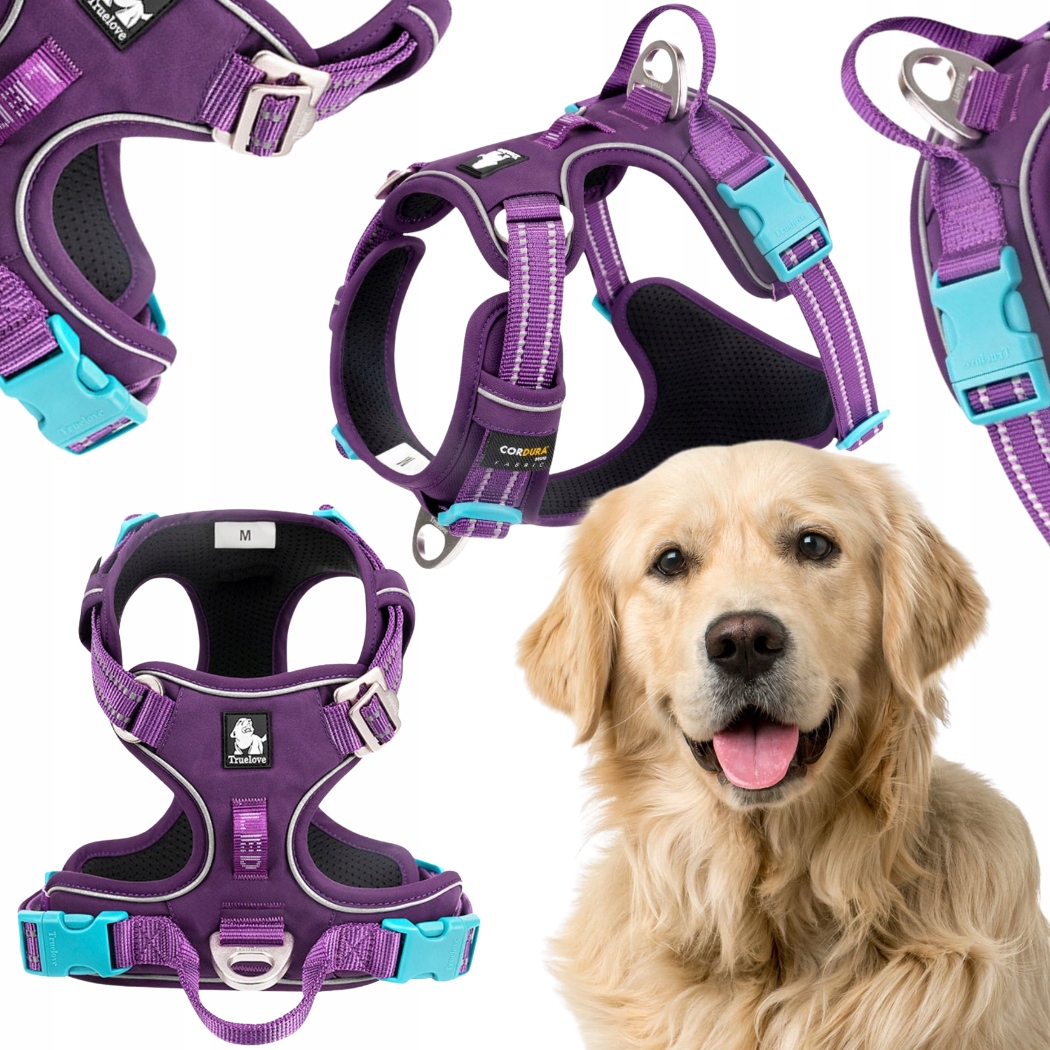Levně Postroj Pro Psa Easy Walk Truelove Front Line Premium Cordura Fialový XL
