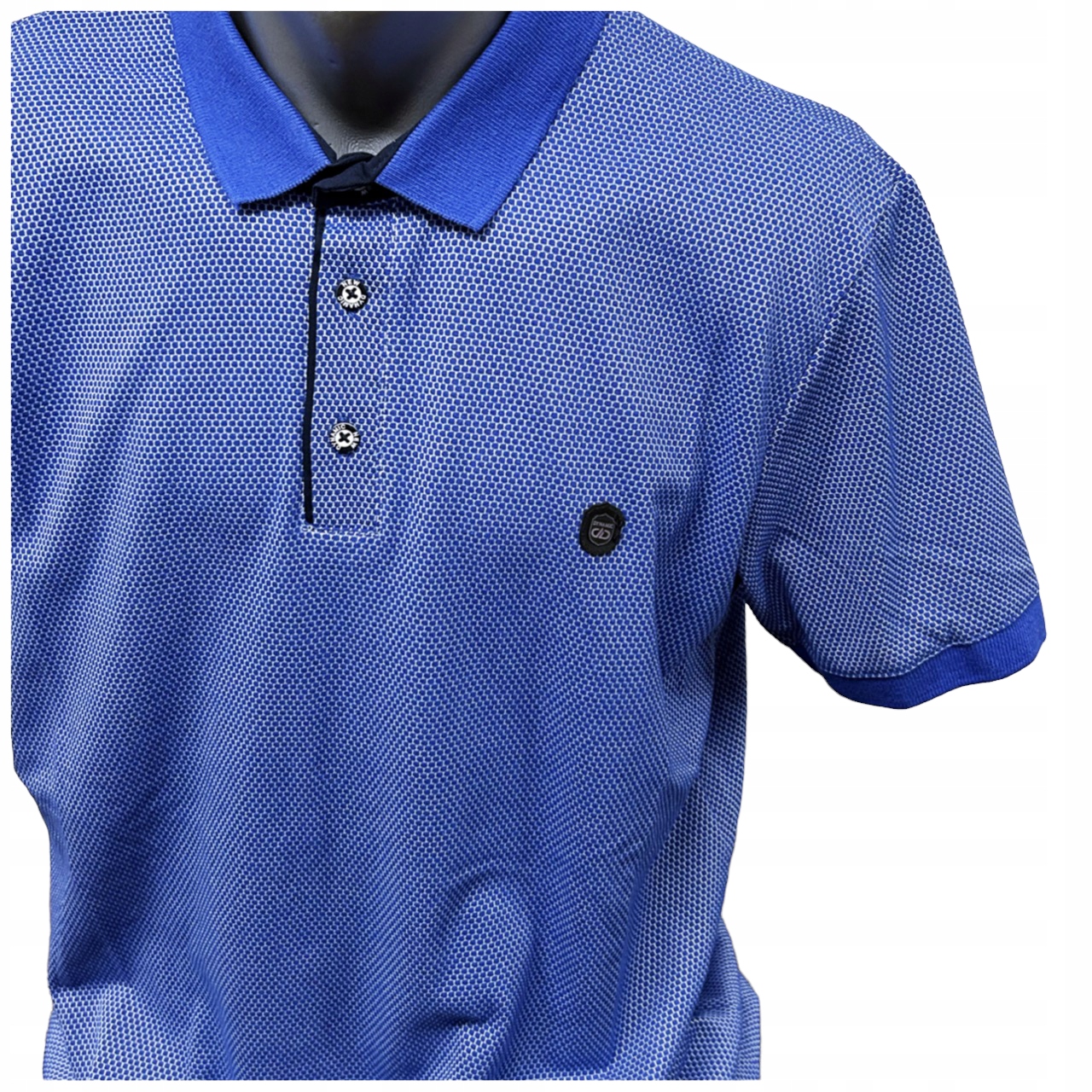 POLÓWKA MĘSKA KOSZULKA POLO NIEBIESKA XL Wzór dominujący bez wzoru