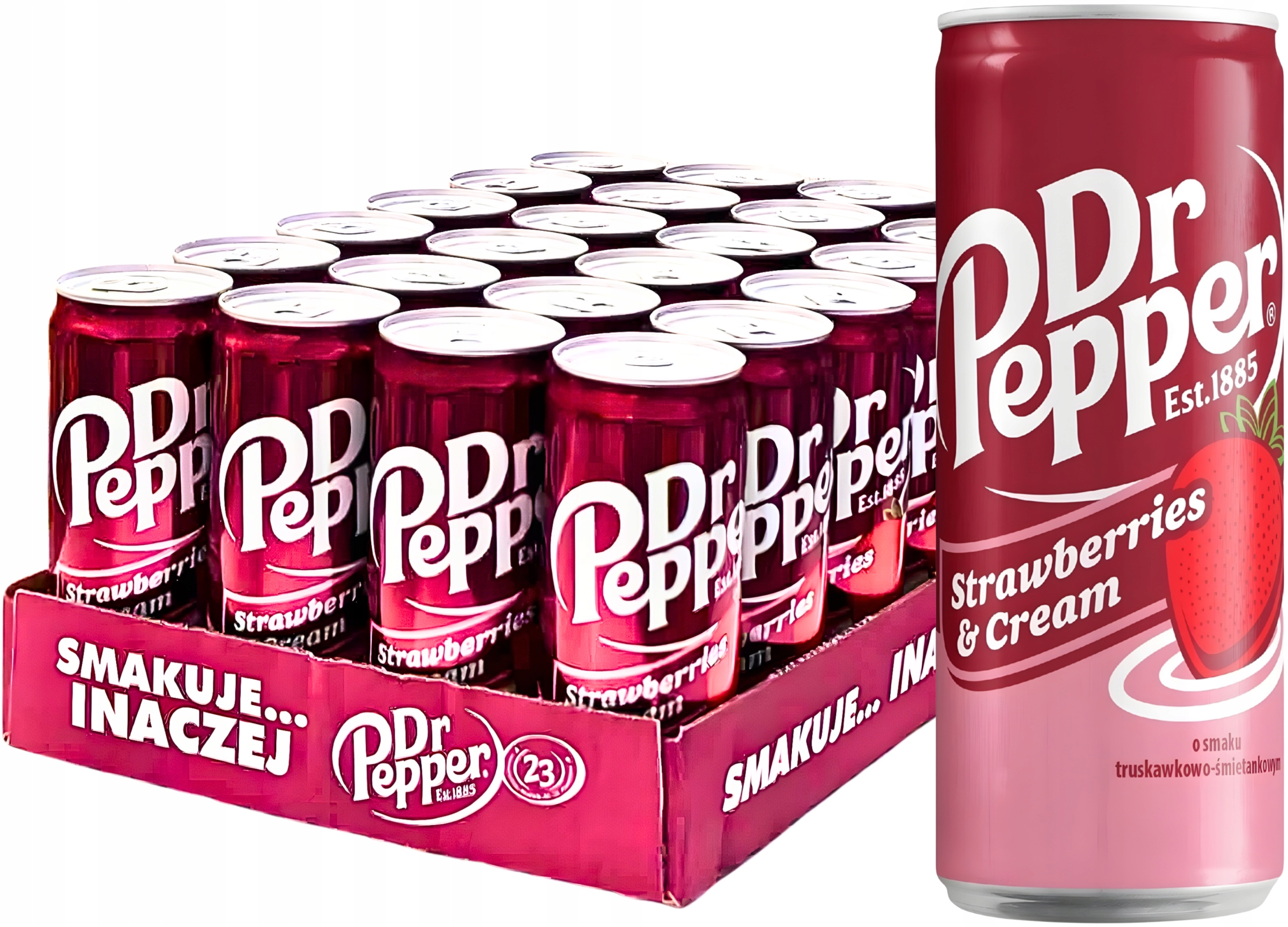 Levně Dr.Pepper Strawberries&Cream 24×330ml