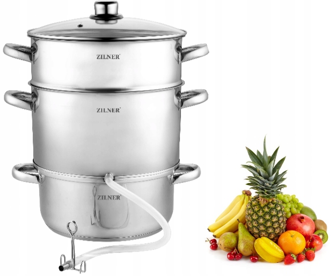 

Sokownik 8L Garnek 26cm Soku stal nierdzewna
