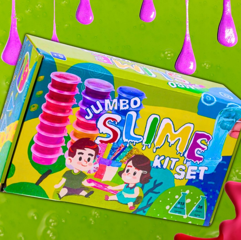 SLIME WIELKI ZESTAW DO ROBIENIA GLUTÓW XXL GLUTY PREZENT DZIEŃ DZIECKA Szerokość produktu 20 cm