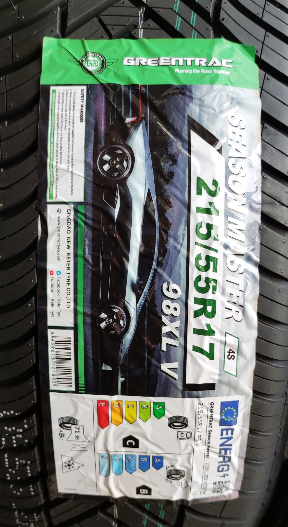 Opony 215/55/17 Greentrac Season Master 2szt. 3 lata gwar. C/B/71dB Model inny