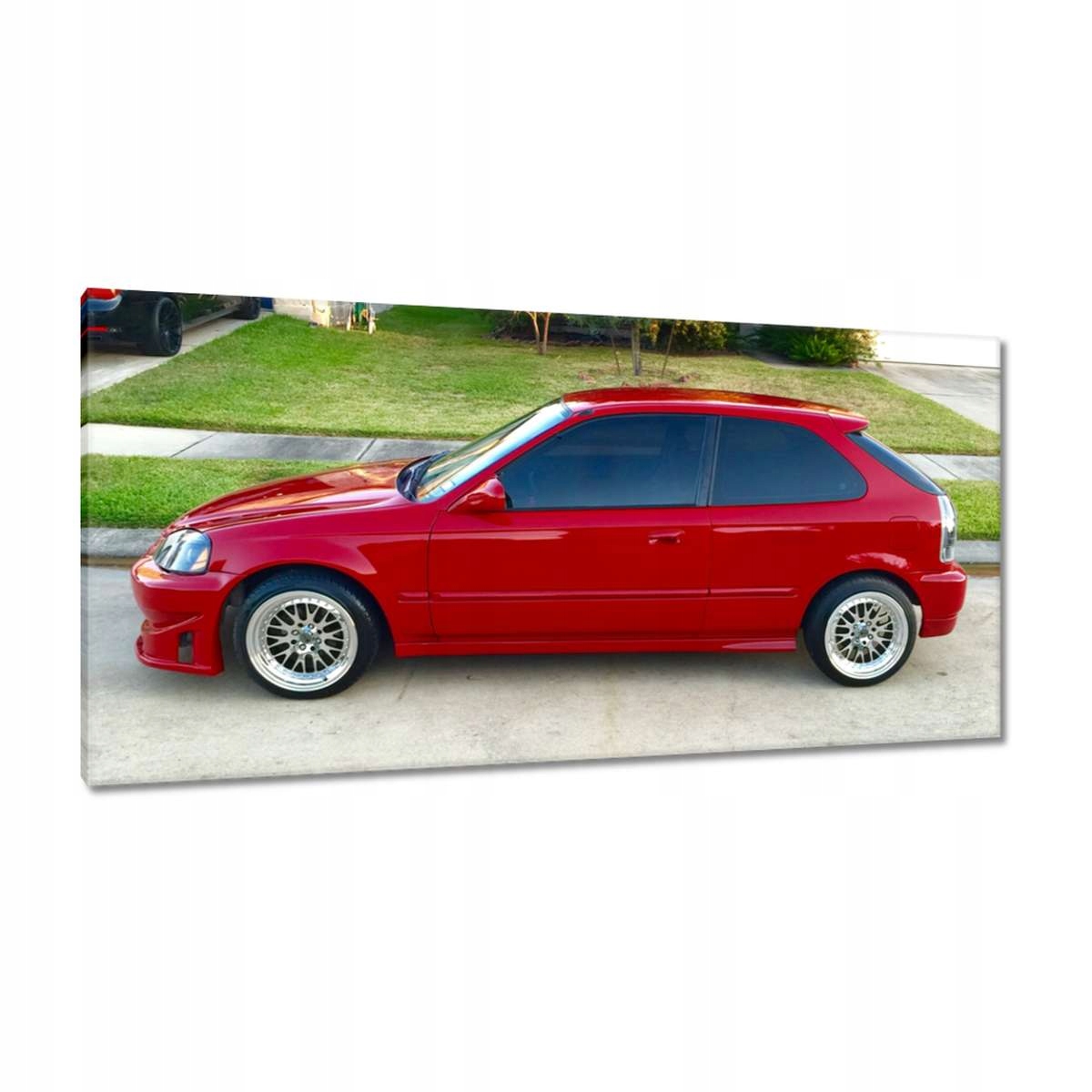 Obrazy 115x55 Červená Honda Civic