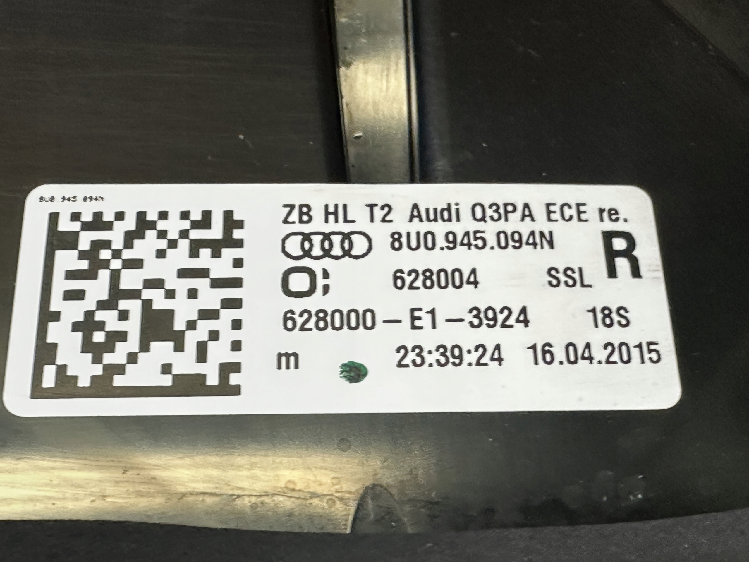 AUDI Q3 8U LIFT light right rear part LED 8U0945094N