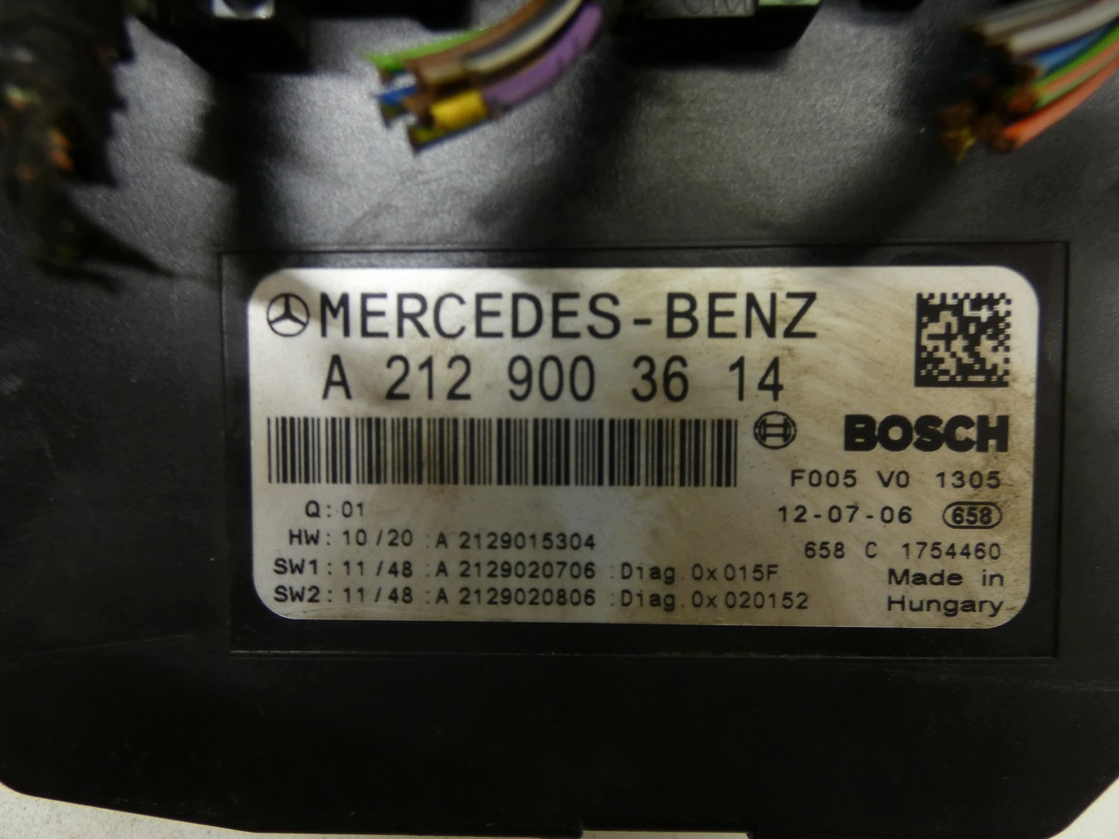 module control unit SAM MERCEDES SLK R172 W172 W207 W212 A2129003614