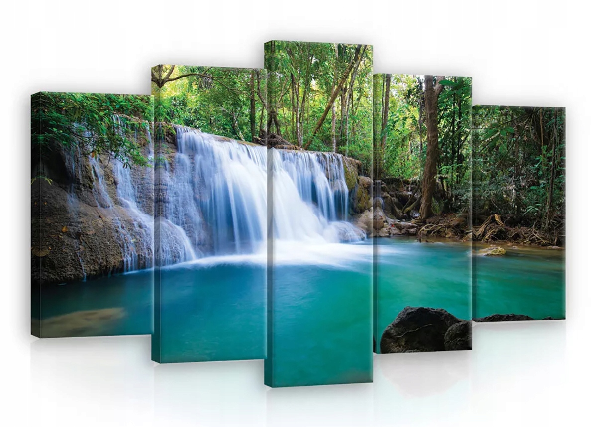 Obraz Na Plátně Canvas 100x60 Lesní Vodopád