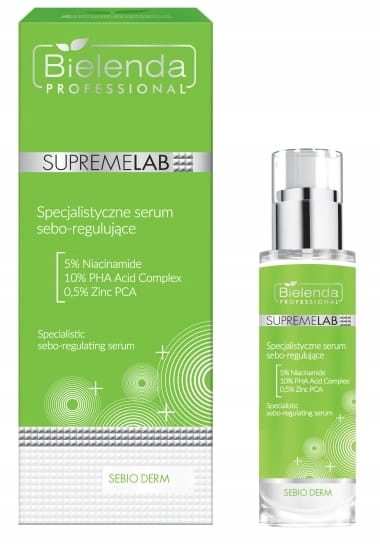 BIELENDA SUPREMELAB SPECJALISTYCZNE SERUM SEBO REGULUJĄCE 30ML NIACYNAMID