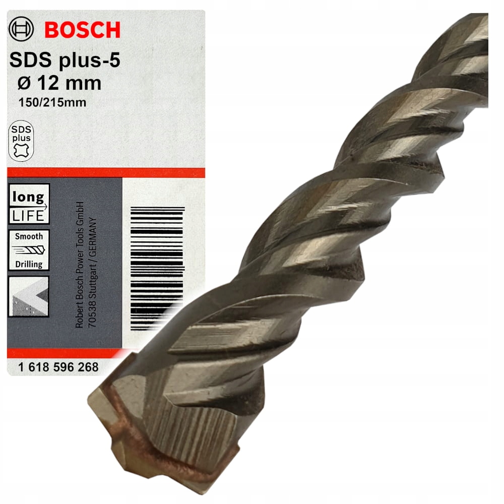 

Wiertło Bosch do betonu SDS-Plus 12x150x215 Plus-5