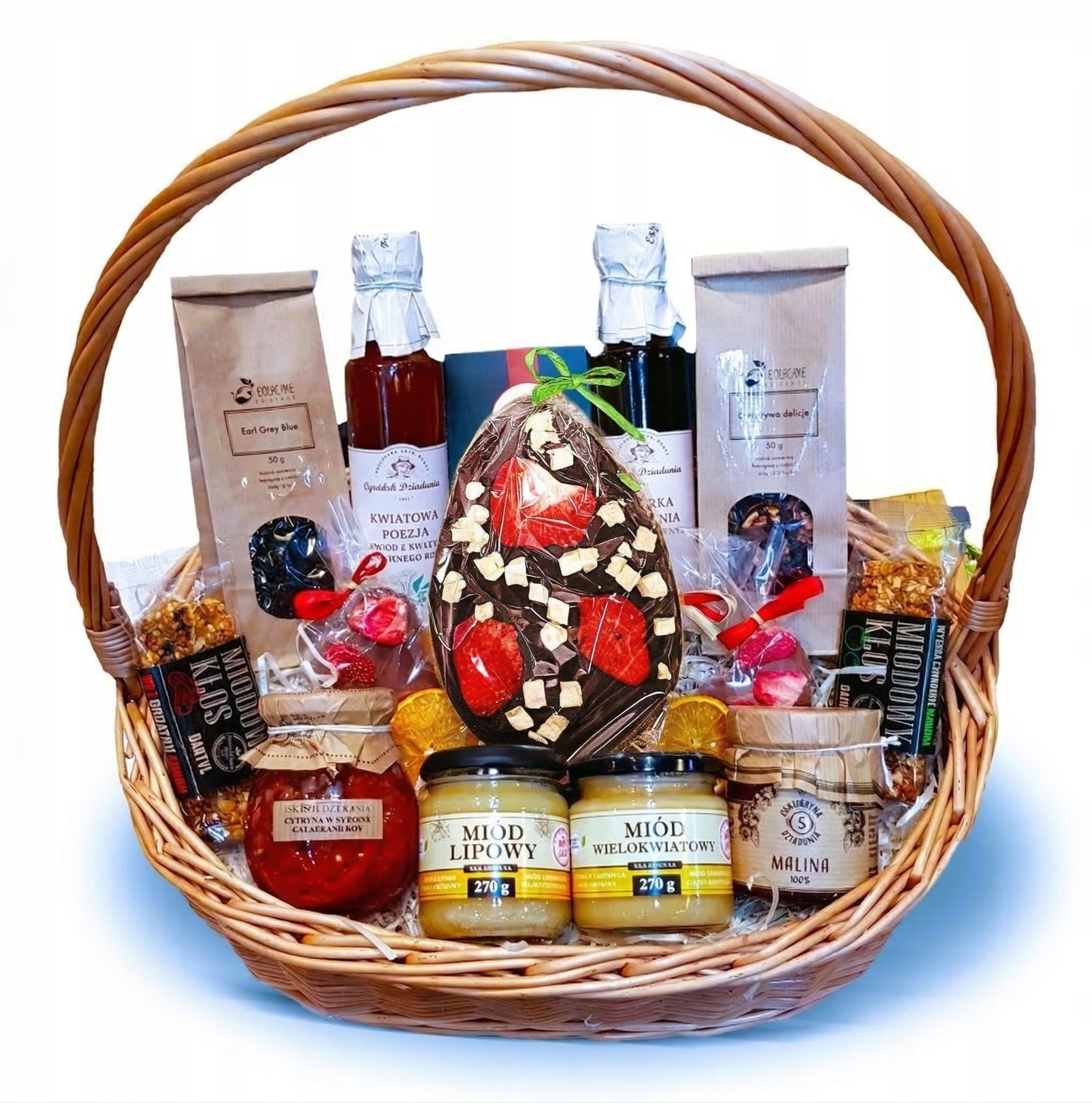 Dárkový Koš Dárek Med Pochoutky Čaj Na Velikonoce Vejce