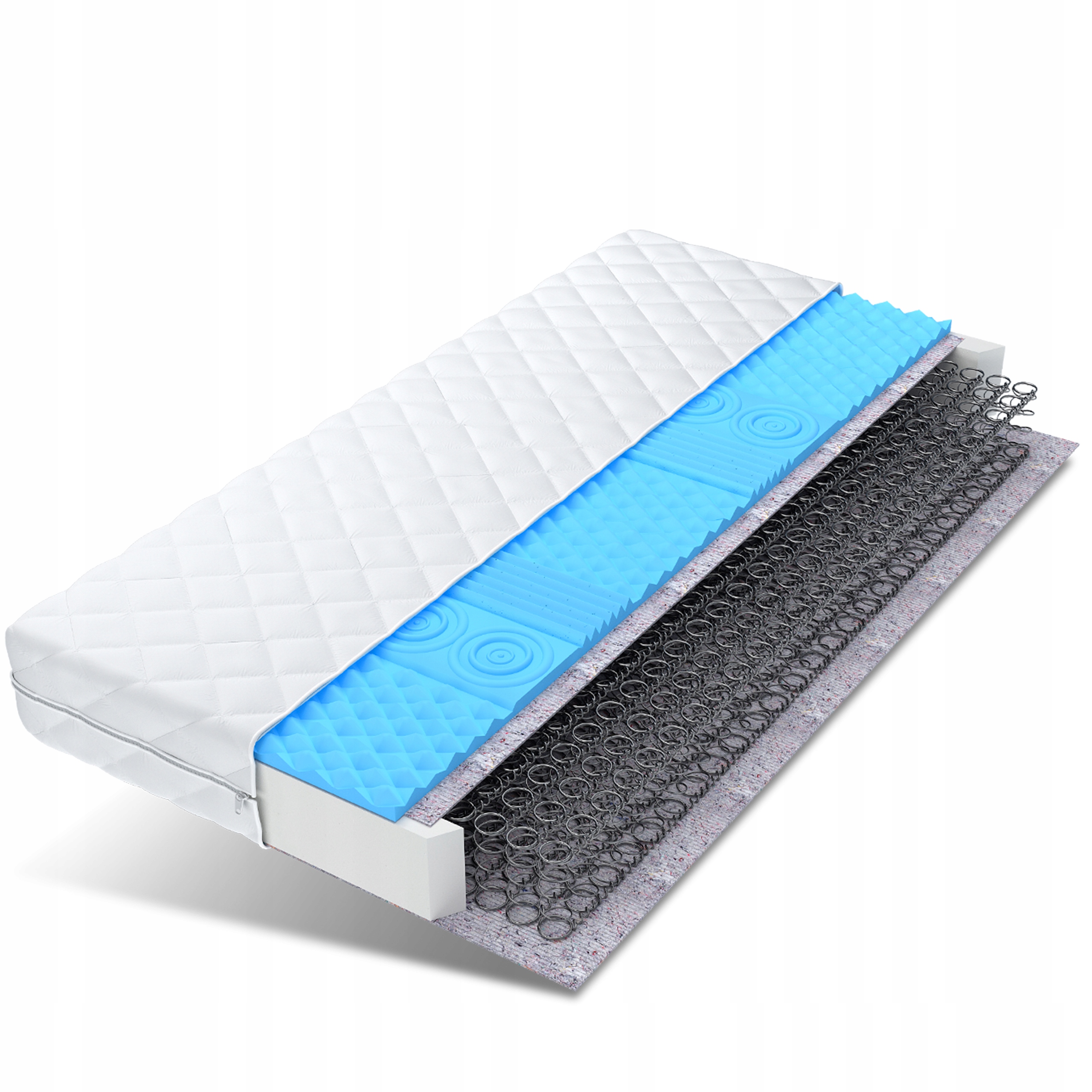 

Materac 200x90 bonell sprężyny pianka Hr Fiji