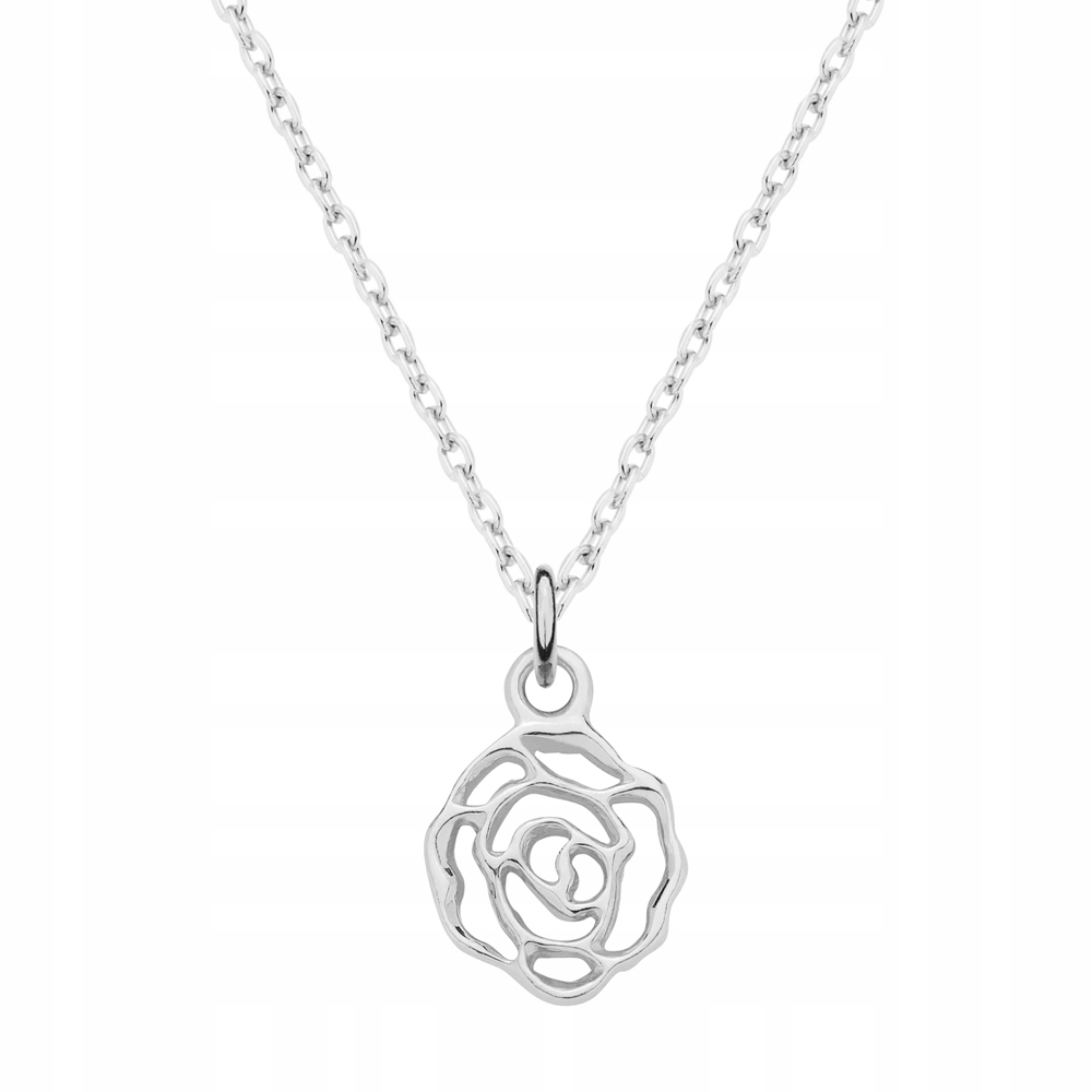 

Naszyjnik łańcuszek z różą srebro róża kwiat