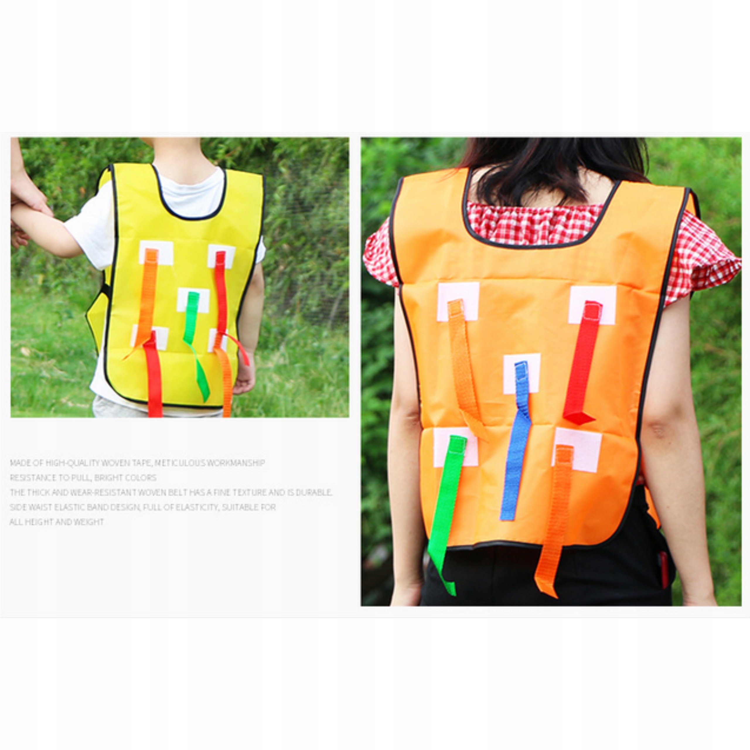 ANIMACJE KAMIZELKA Z RZEPAMI 5 PASKÓW NIEBIESKA Kod producenta 3216