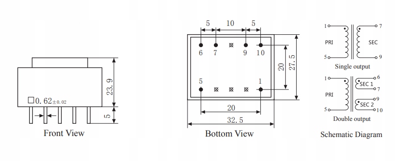 PE3013-M-1.5VA-230V/9V Transformator EAN (GTIN) 7730356047062