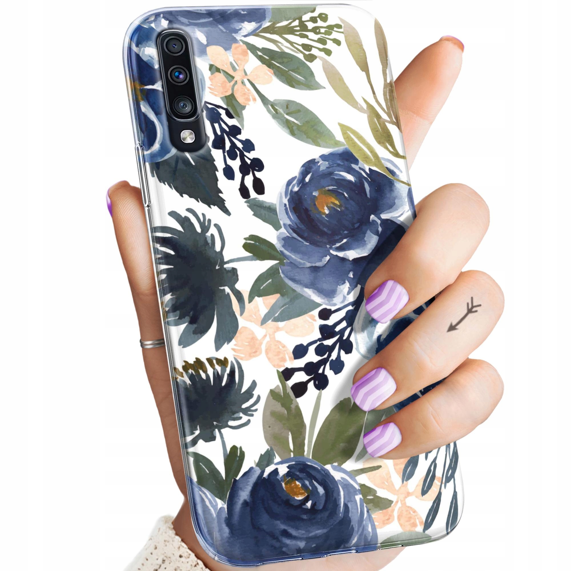 Etui Do Samsung Galaxy A70 A70S Kwiaty Kwieciste Flower Obudowa