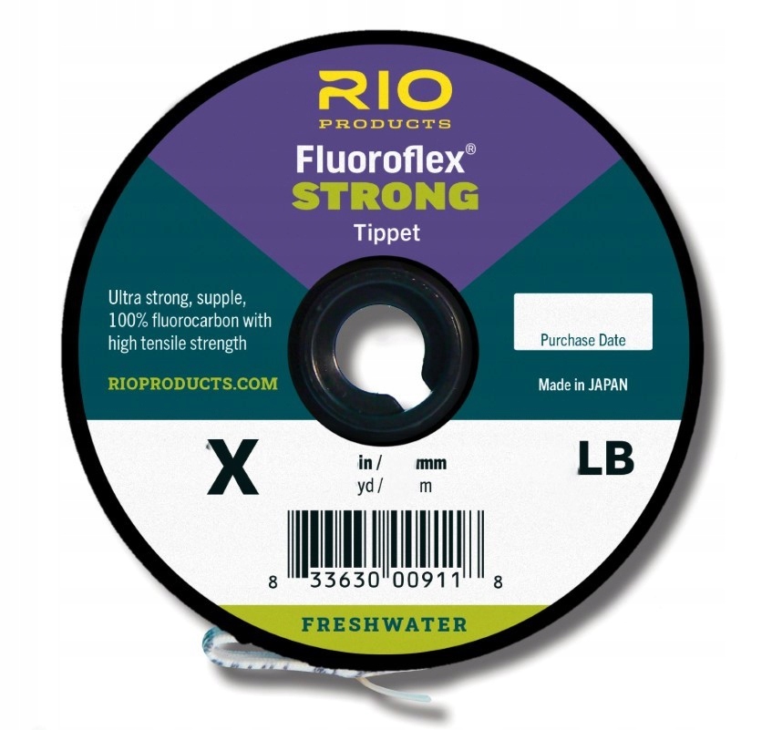 Rio Products Fluoroflex Strong Tippet 6X 0.127mm 1.7kg 30 Yds
