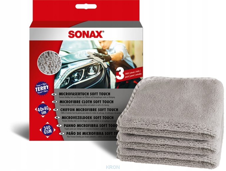 

Sonax Mikrofibra Miękka 40x40 3szt.