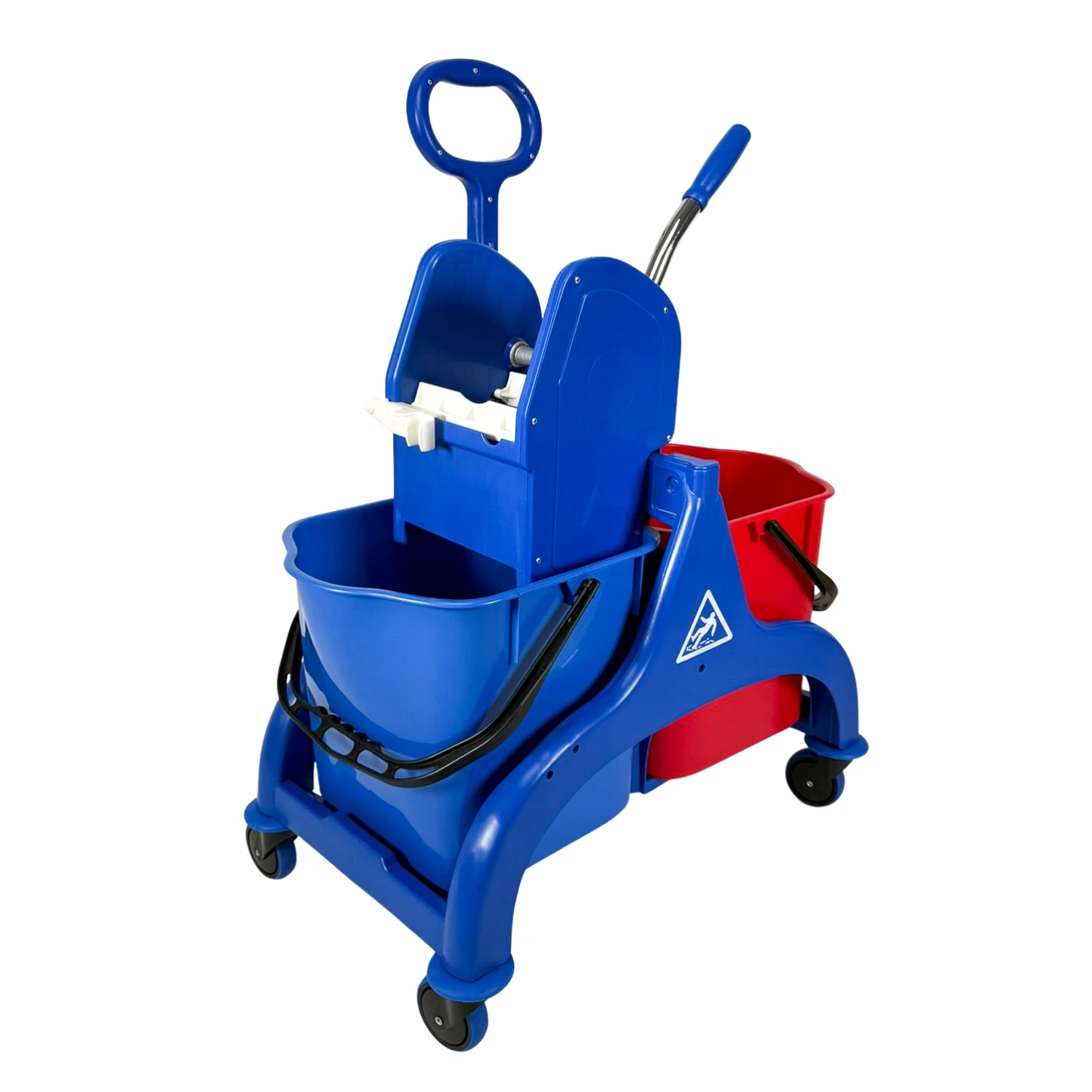 Levně Denox úklidový vozík Professional Double, 2 x kbelík, se ždímačem, 50 L