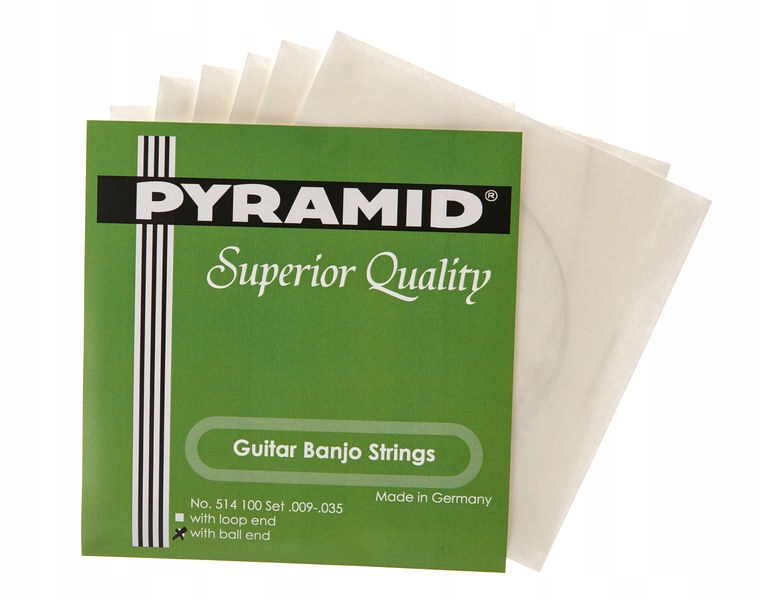 Struny Banjo 009-035 Pyramid Stalowe 6szt Ball End