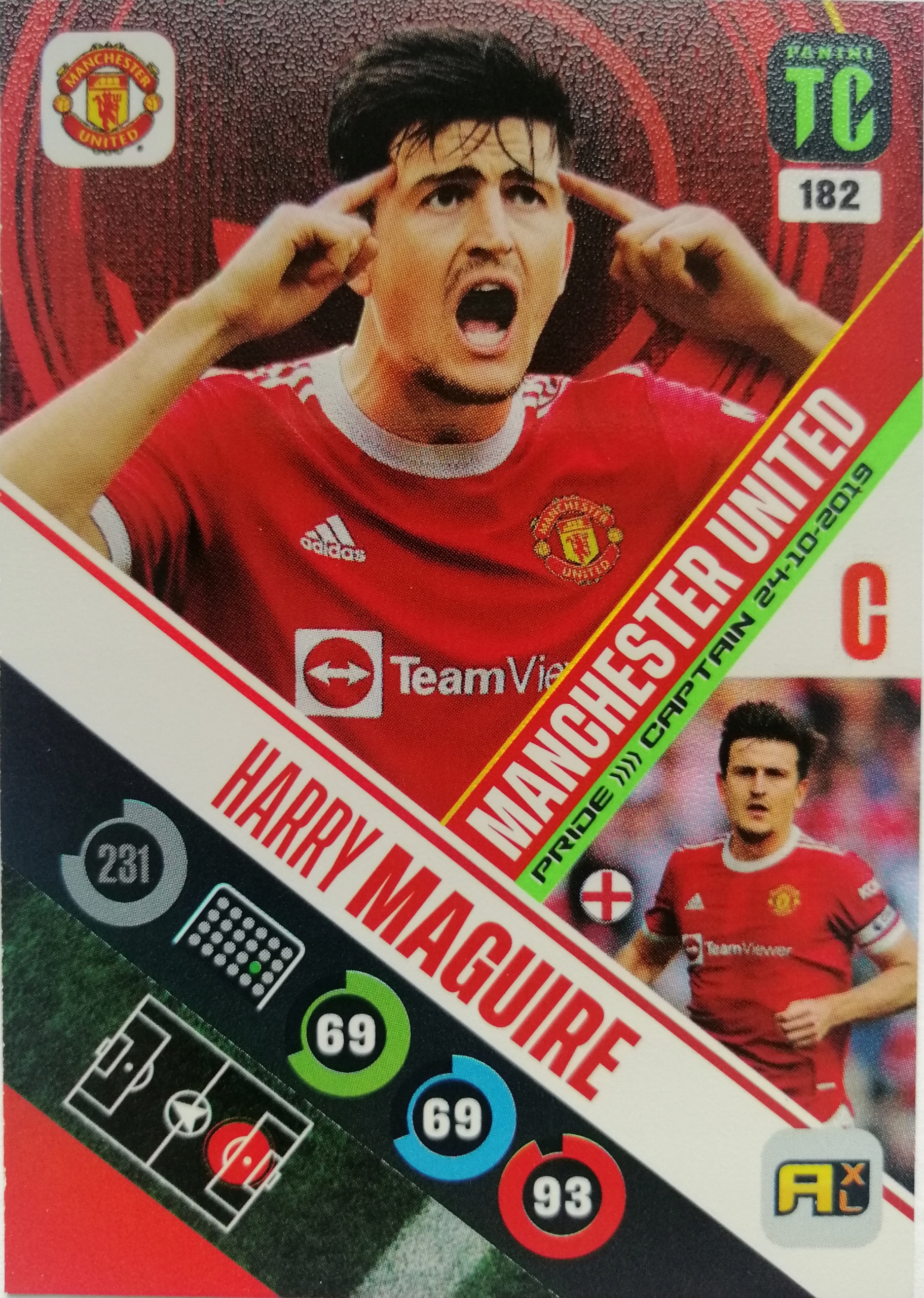 Panini Top Class Pride Captain 182 Maguire Mu