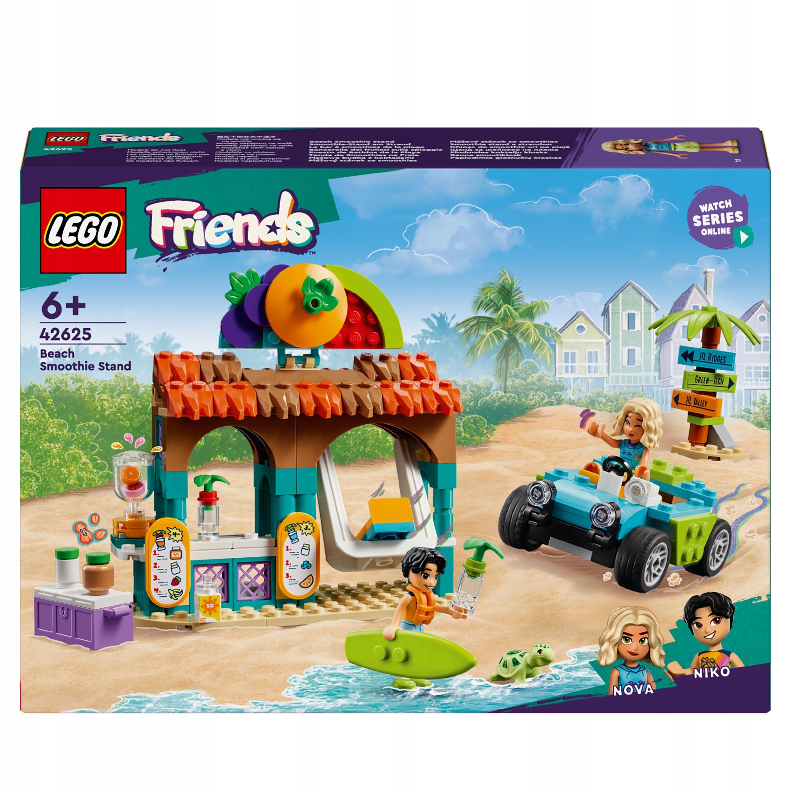 Sada Kostek Skládačka pro děti stavebnice Lego Friends Plážová budka