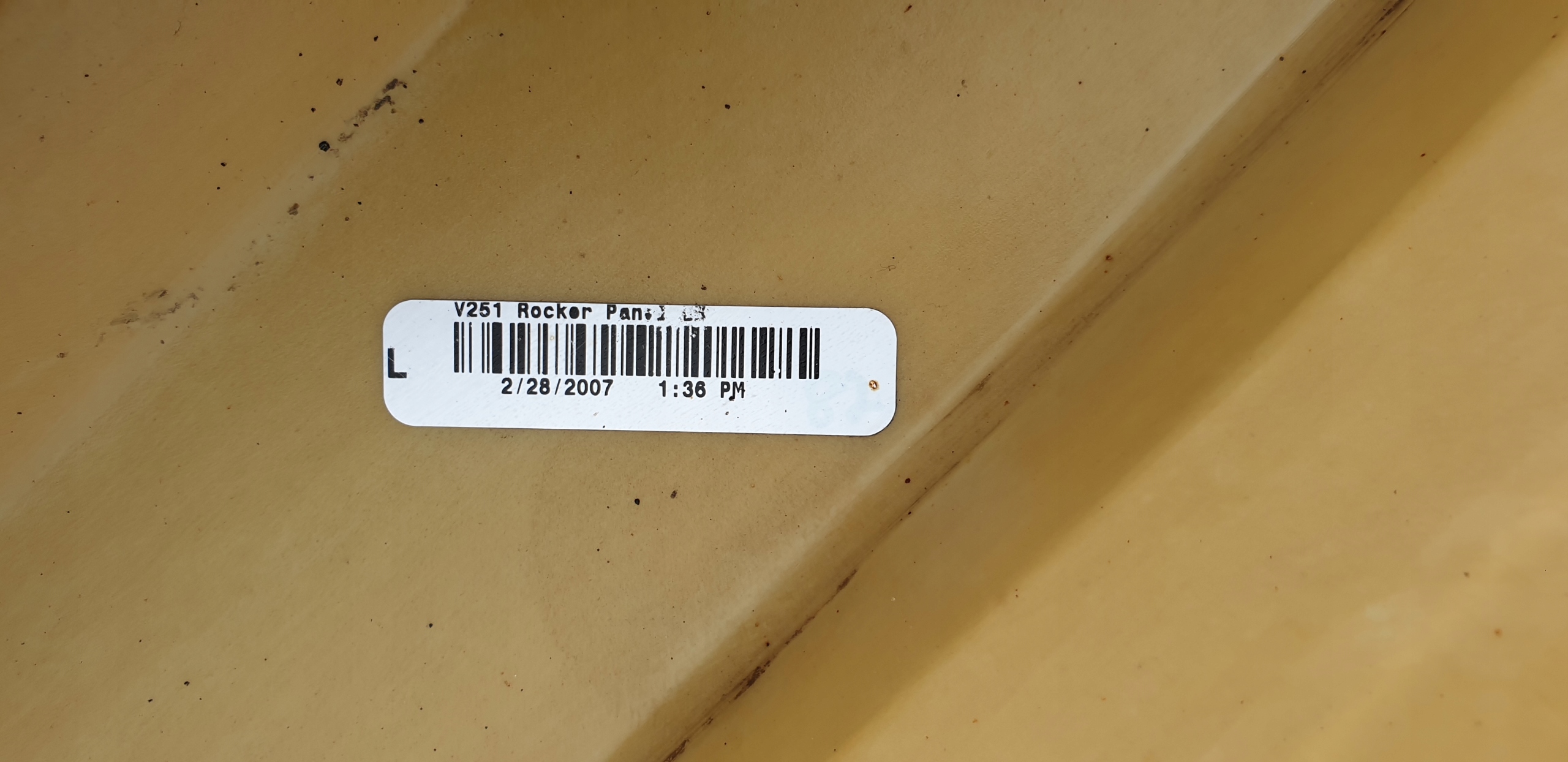 moulding threshold left cap for threshold MERCEDES R W251 LONG OE SREBRNA