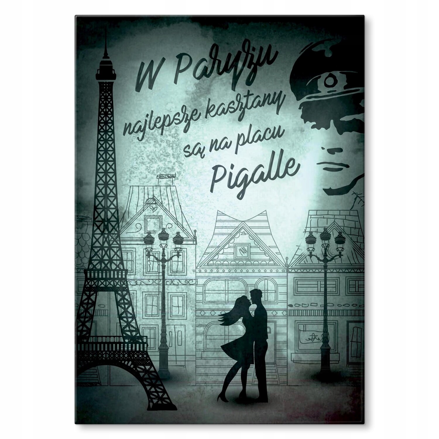 Kovový plakát Nejlepší kaštany Paříž Dárek 42 x 59 cm