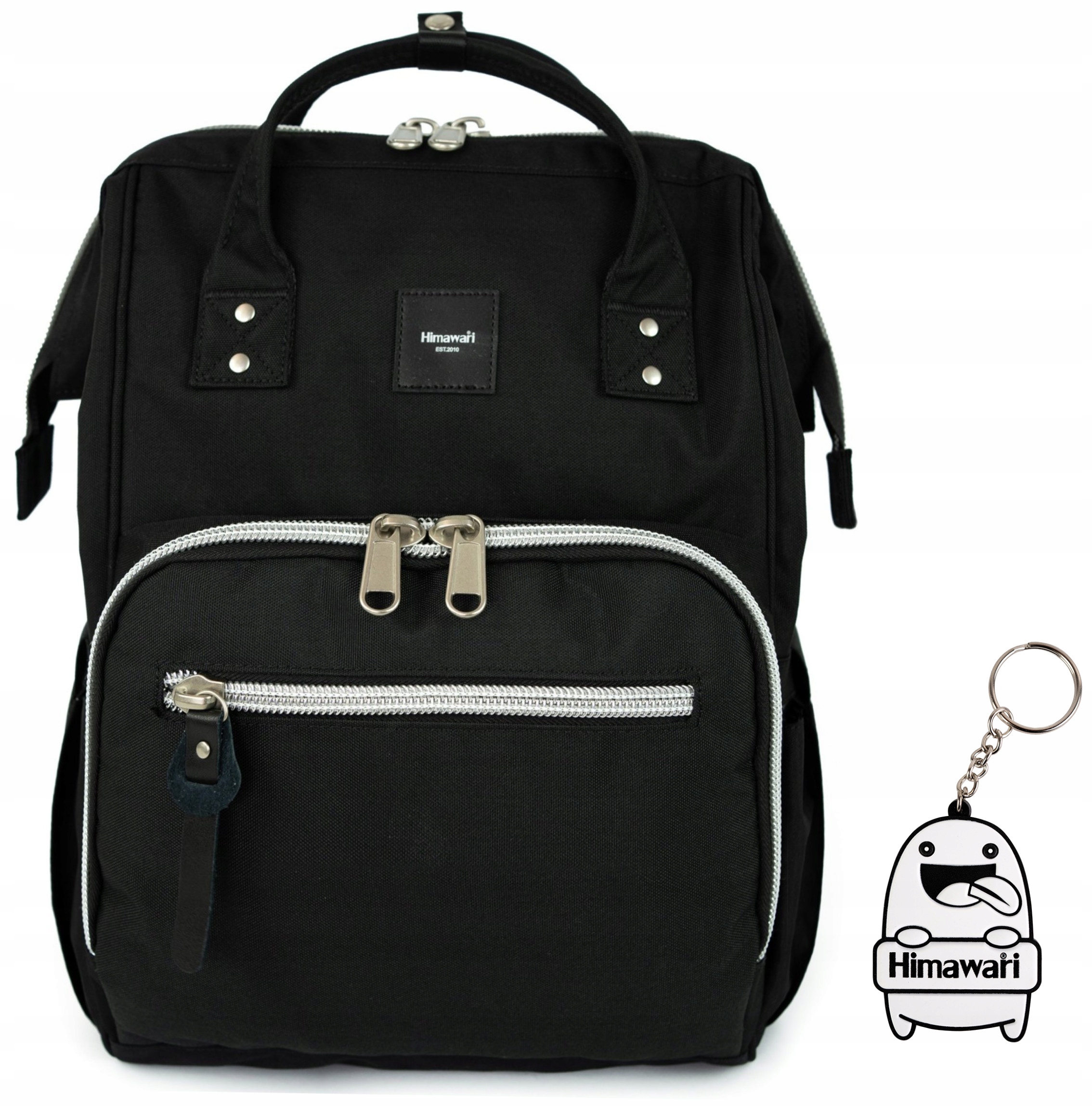 Batoh pro maminku Himawari Keeper organizér na háčky na procházku, lehký, černý