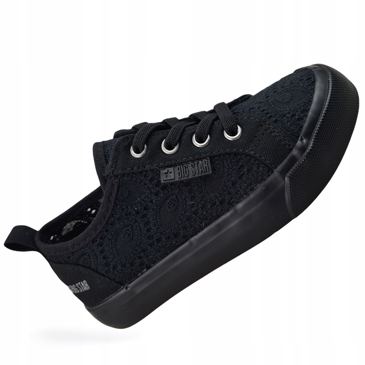 

koronkowe czarne buty dziecięce Big Star JJ374133