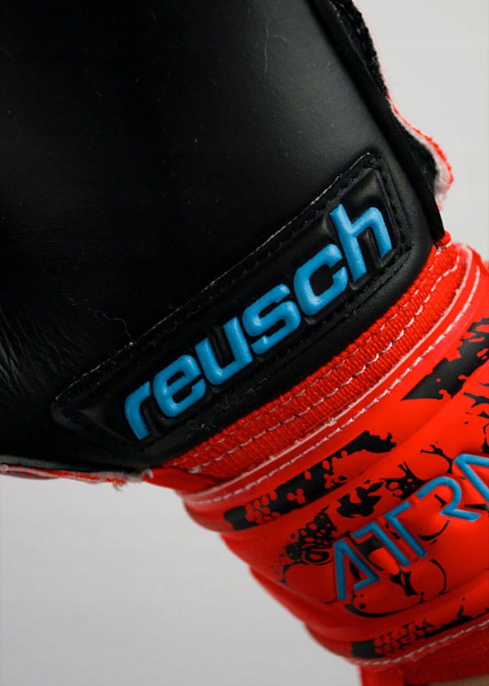 REUSCH RĘKAWICE BRAMKARSKIE DLA DZIECI ATTRAKT SILVER JUNIOR EURO 2024 Kolor dominujący pomarańcze i czerwienie