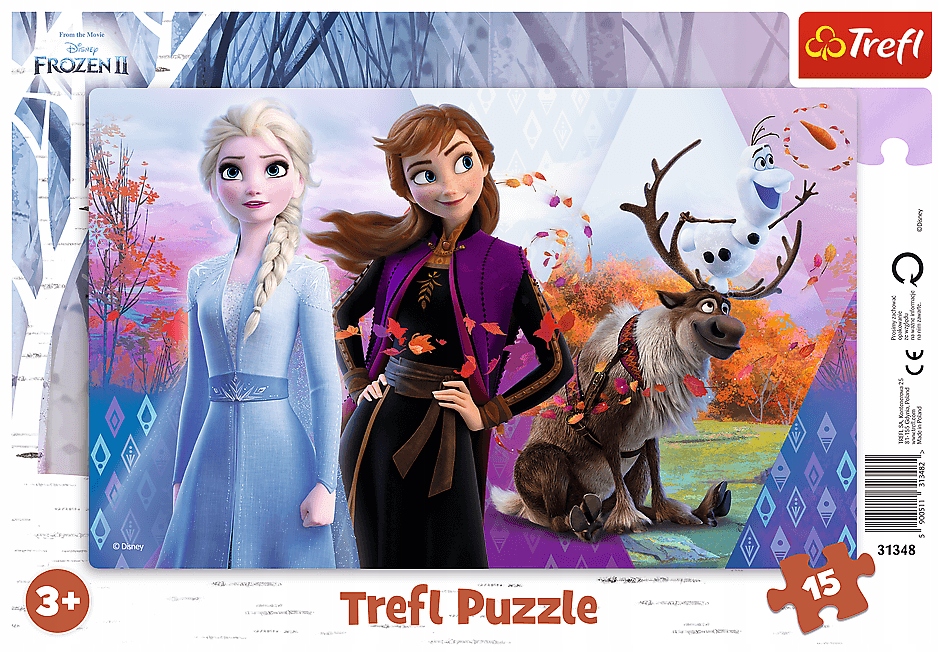 

Puzzle Ramkowe 15 el Magiczny Świat Kraina Lodu