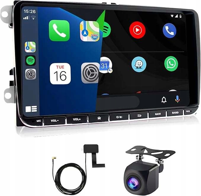 Autorádio s Androidem a couvací kamerou, dotykový displej 9 palců