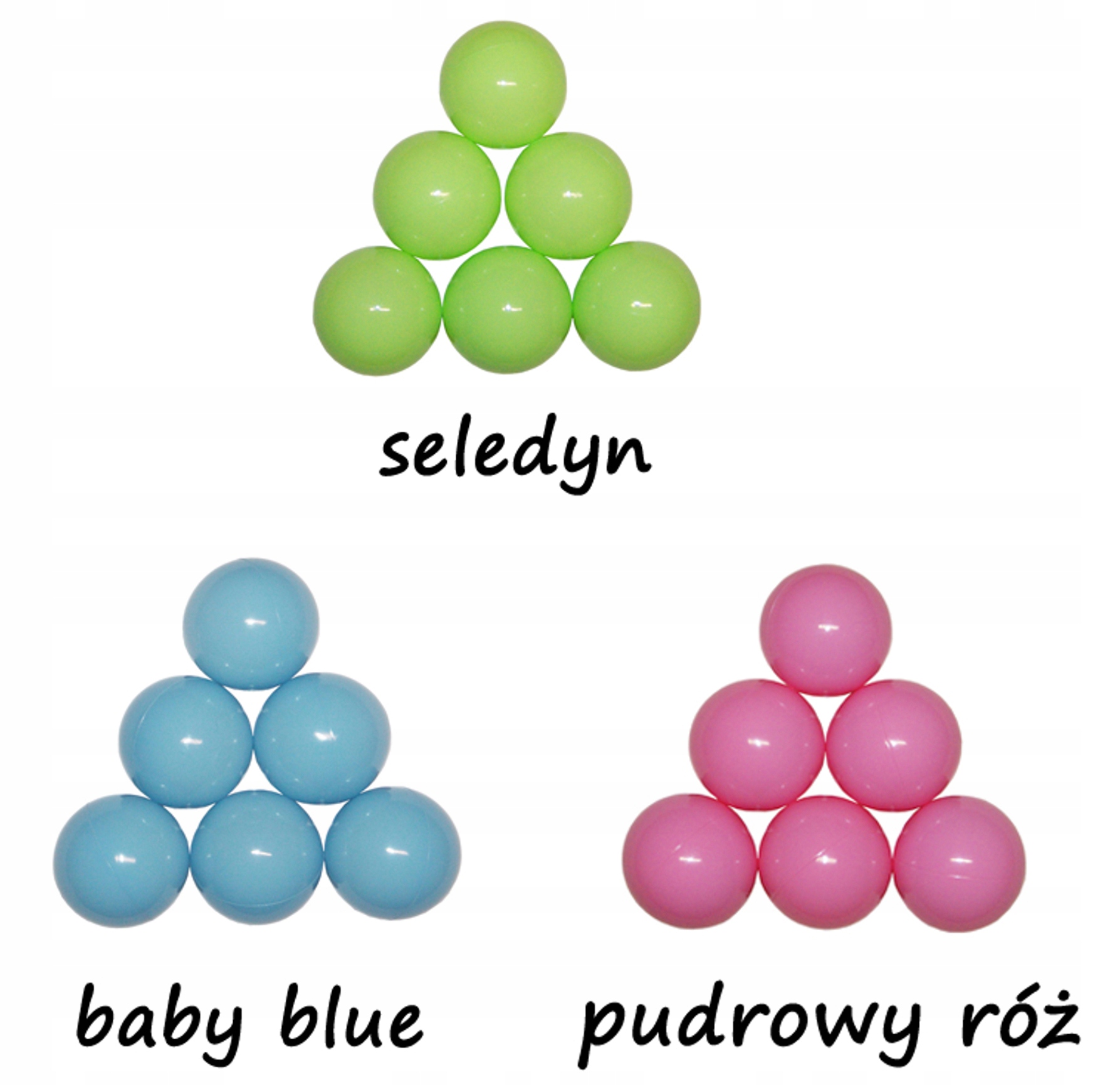 

Piłki, kulki Basen dla dzieci 7cm 400szt 3kol