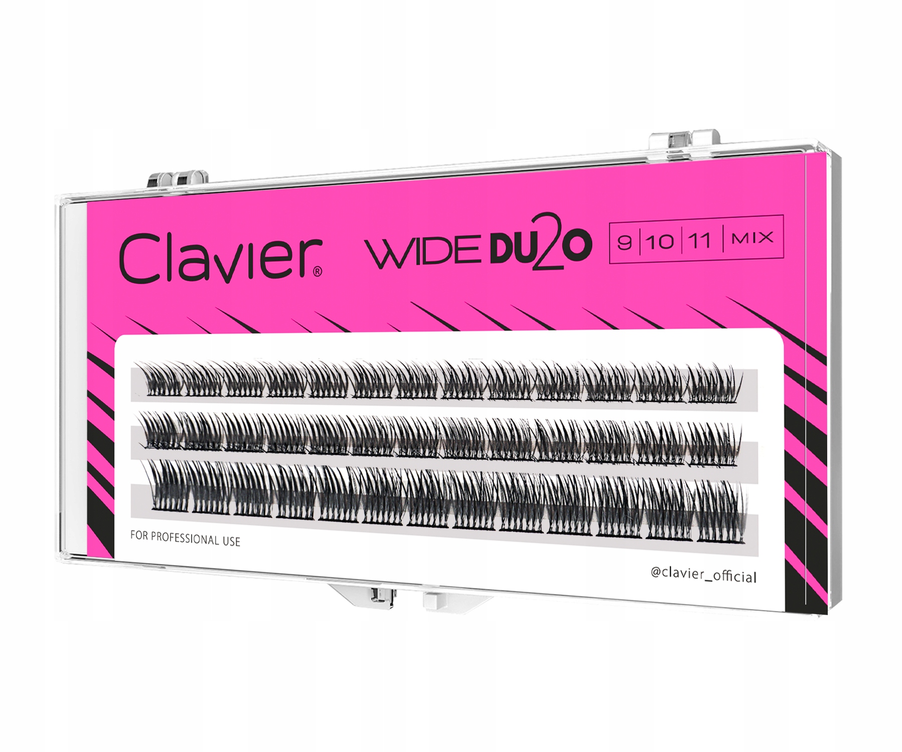

Kępki Rzęs Clavier Wide Du2o mini paski 9/10/11mm