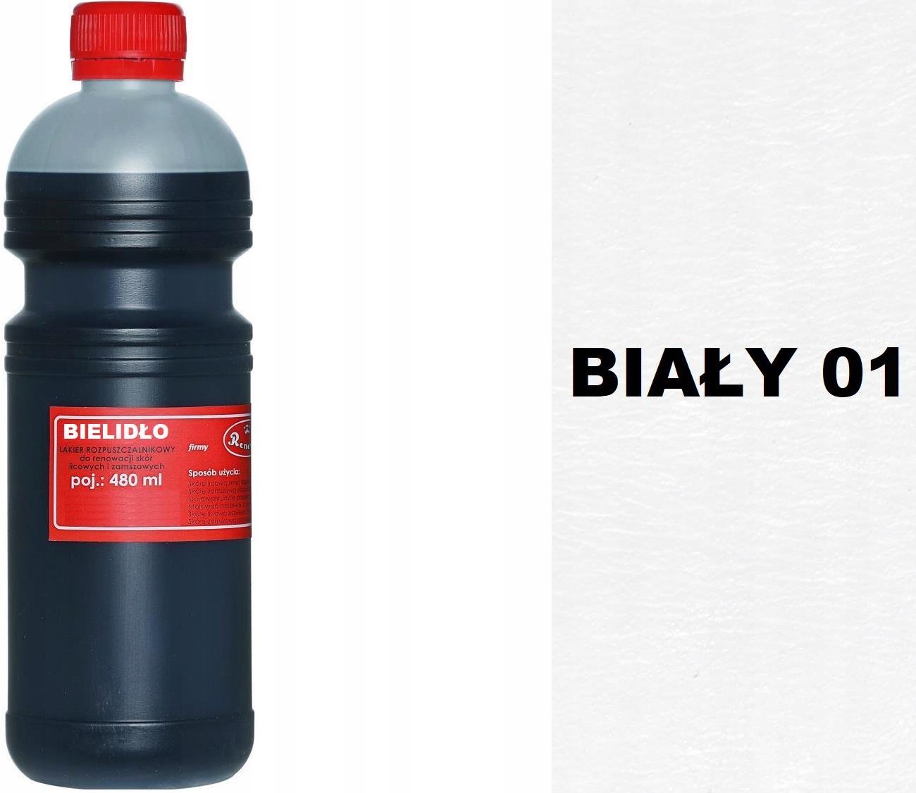 Bílá Barva Pro Renovaci semišové kůže Nubuku Alkantara Alcantara Eko 480 ml