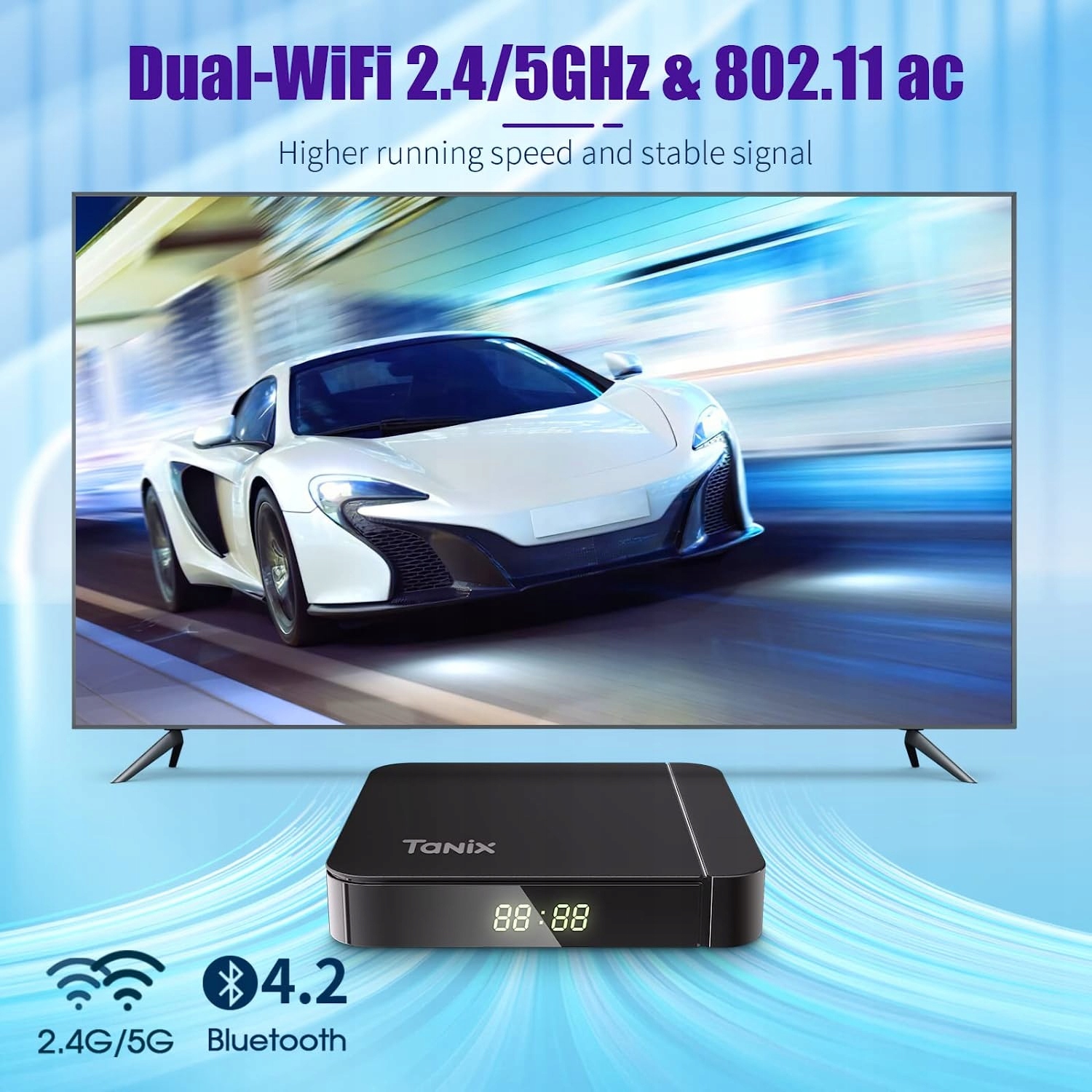 Tanix W2 Smart TV Box Android 11 4K BT5 AV1 S905W2 Marka inna