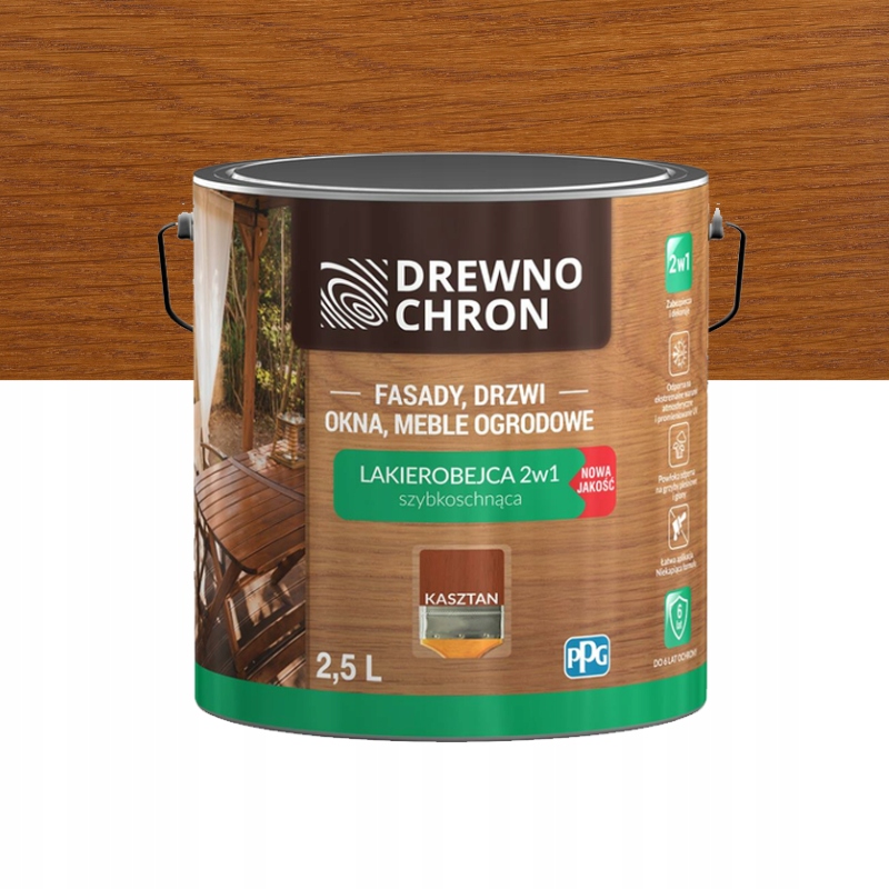 

Drewnochron Lakierobejca 2w1 kasztan 2,5L Ppg