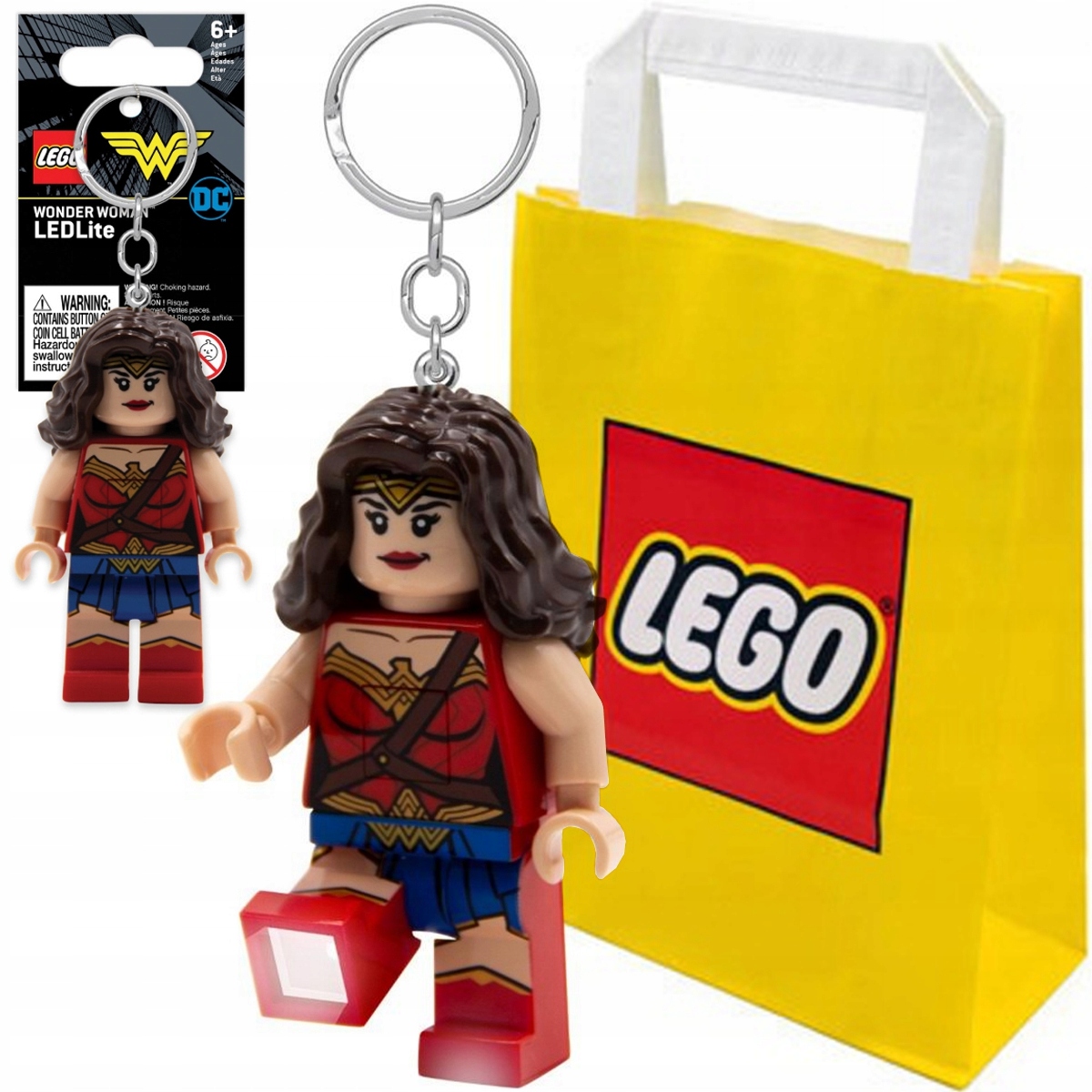 Lego Brelok Latarka Led Heroes DC Wonder Woman Torba Prezentowa