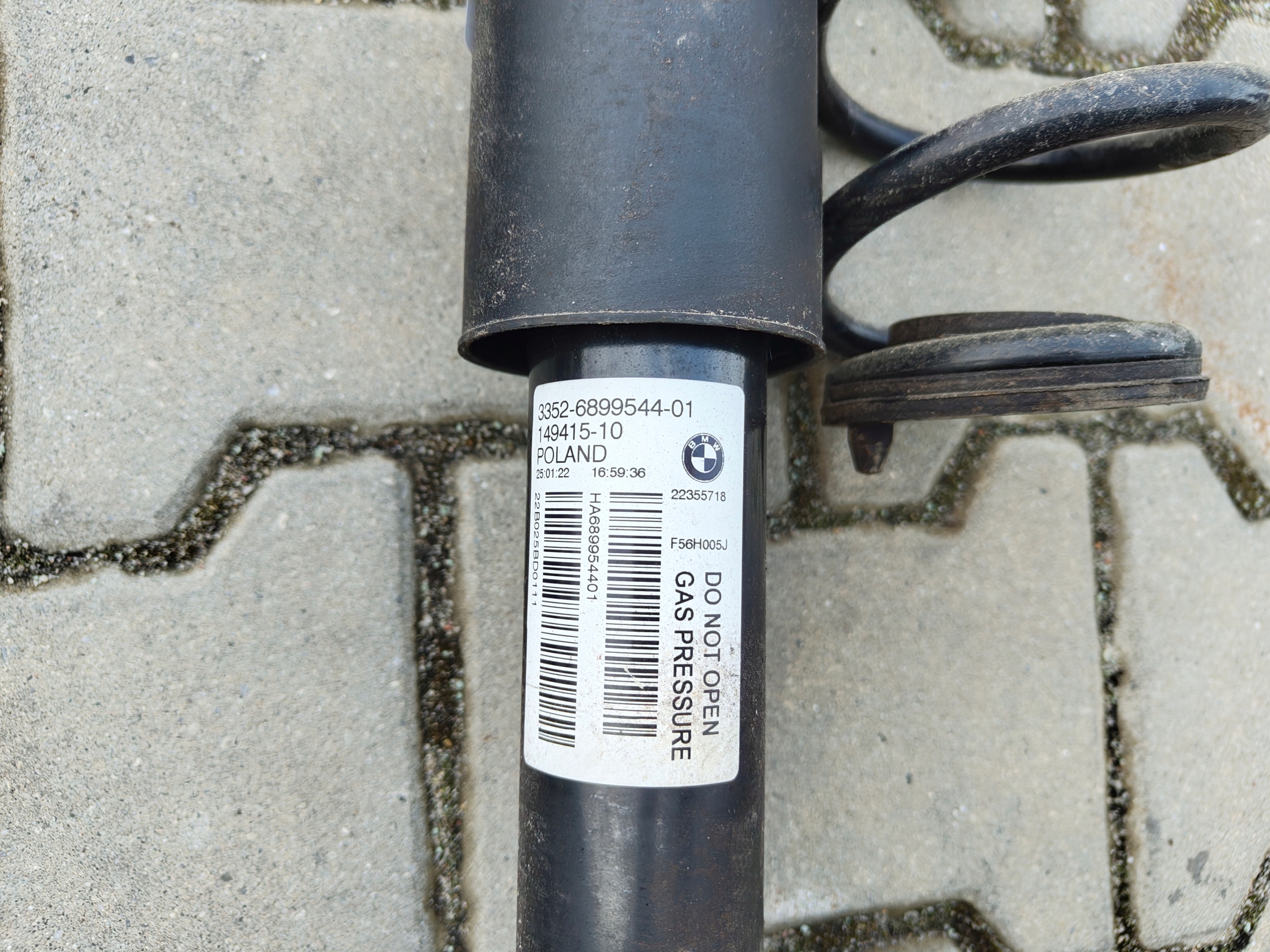 MINI F54 JCW LCI stoßdämpfer heck 6899544