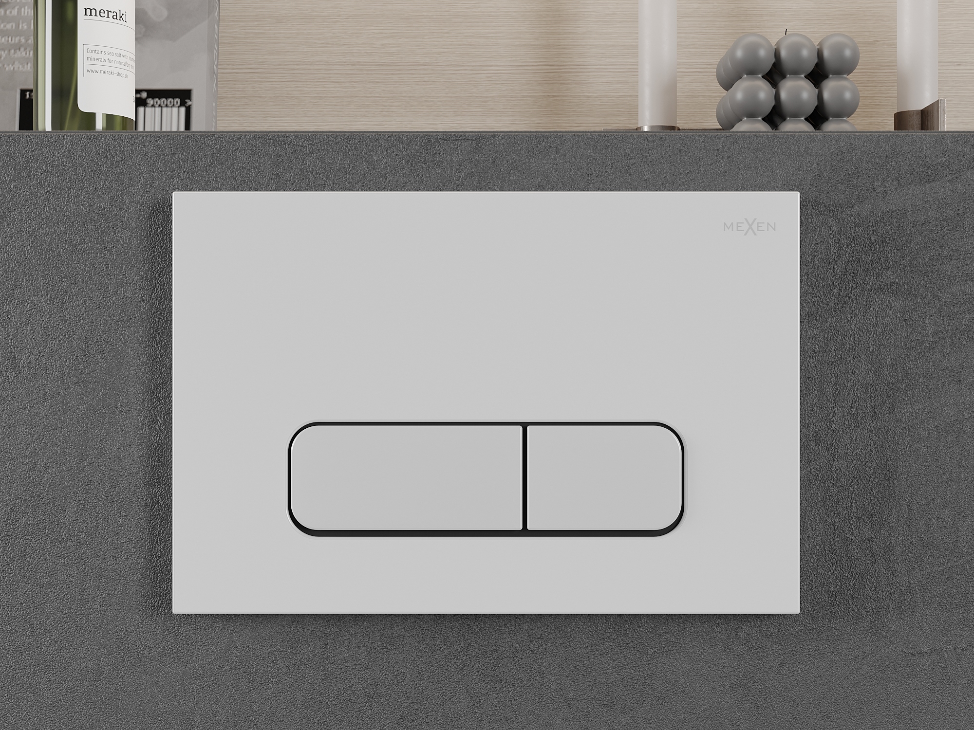 MEXEN NAPO 02 PRZYCISK DO STELAŻA WC BIAŁY Marka Mexen