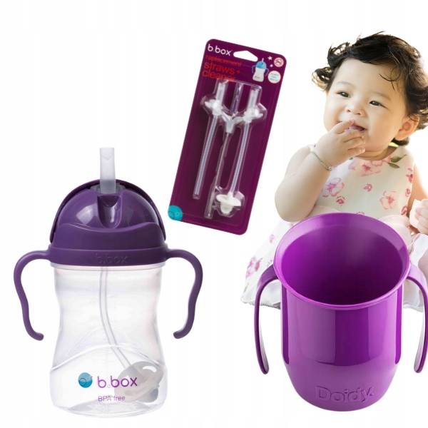 

Zestaw B.box bidon Słomki wymienne Doidy kubek