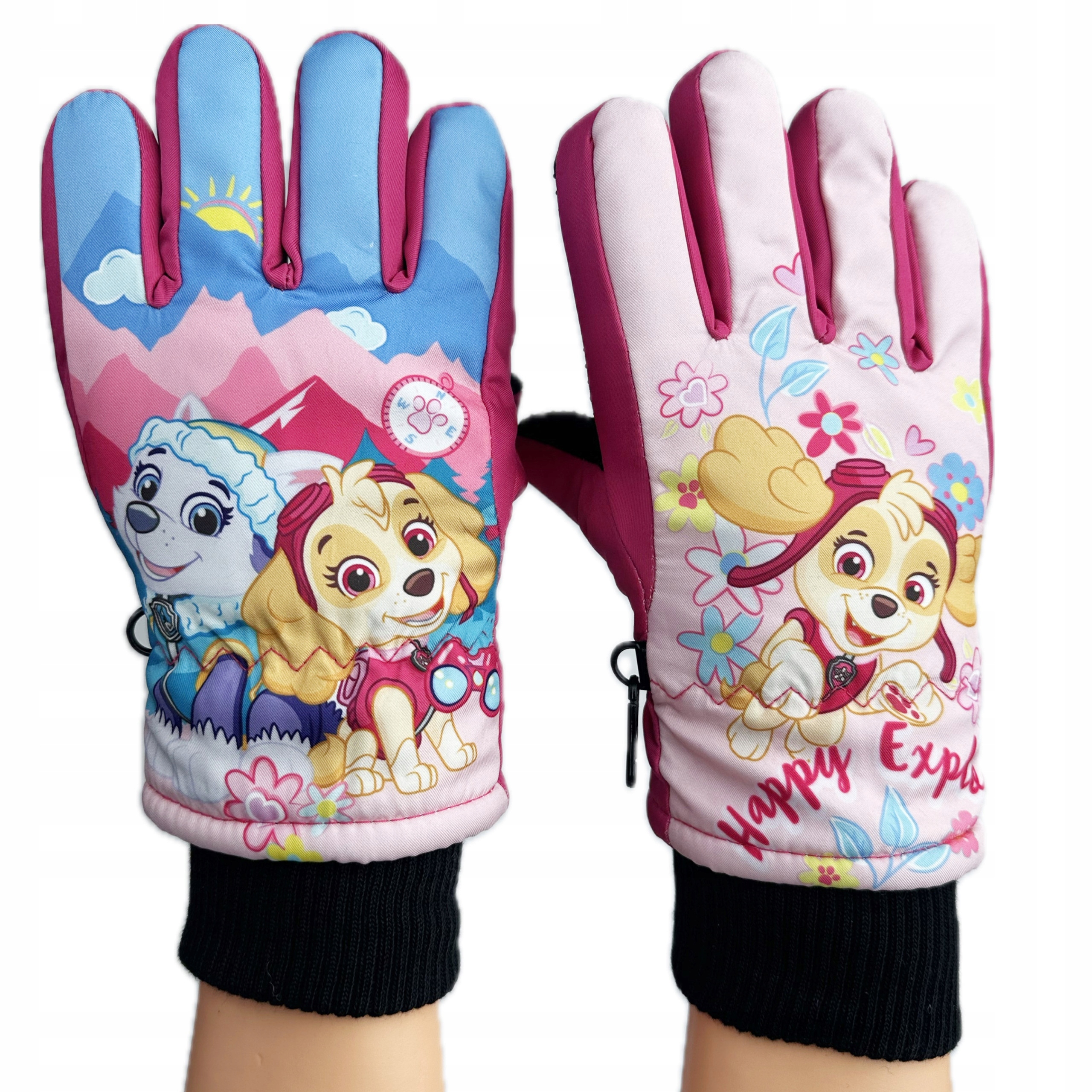 RĘKAWICZKI ORTALIONOWE NARCIARSKIE PSI PATROL 7-8 lat